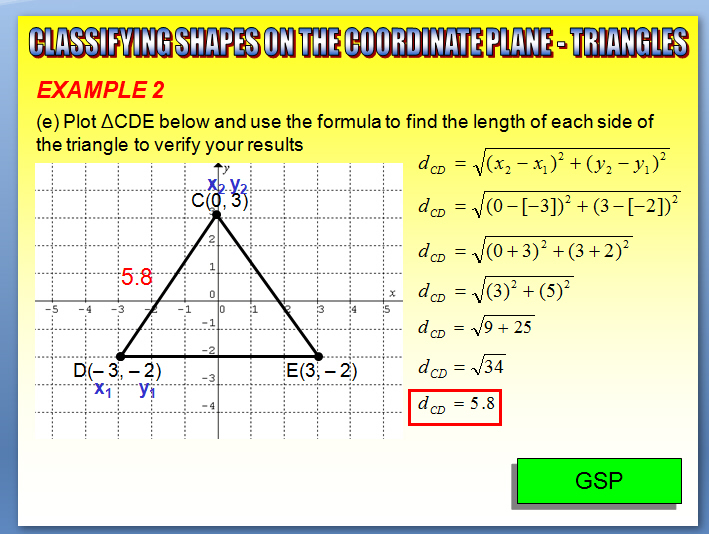 Chapter 2.8 (Part 1) Classifying Shapes on the Coordinate Plane